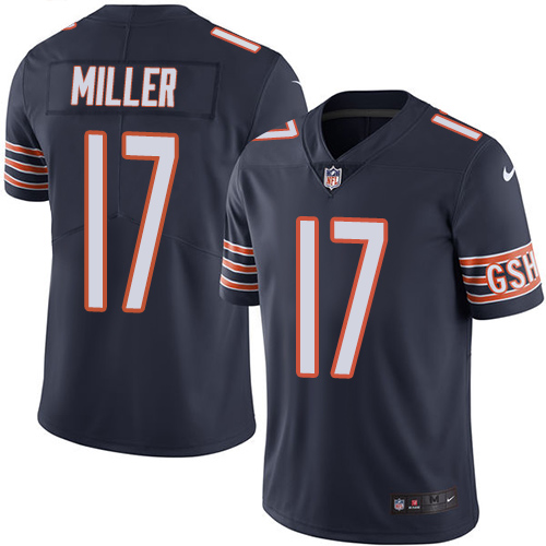 Nike Bears #17 Anthony Miller Navy Blue Team Color Men's Stitched NFL Vapor Untouchable Limited Jersey - Click Image to Close